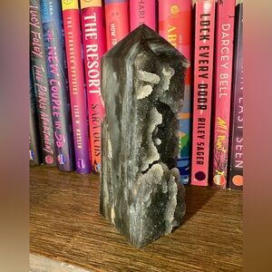 Druzy Black Sphalerite Crystal Tower